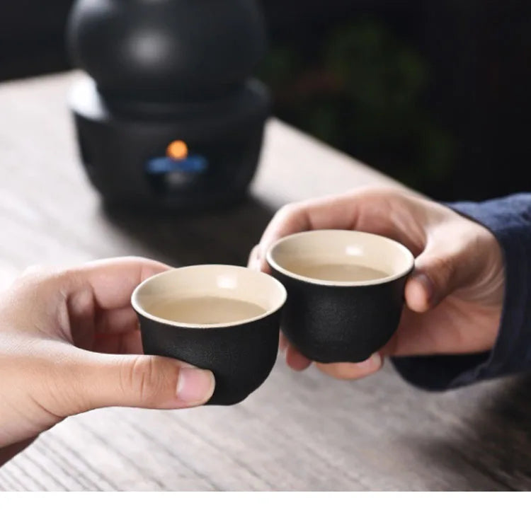 Ceramic Sake Set with Warmer – Complete Set for an Authentic Sake Experience