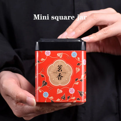 Mini Square Tinplate Tea Storage Box – Creative Universal Cans for Tea, Candy, and More