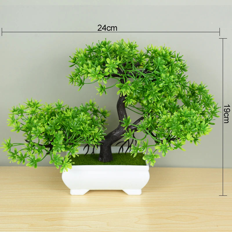 Artificial Bonsai Tree – Elegant Potted Ornament for Home and Garden Decor