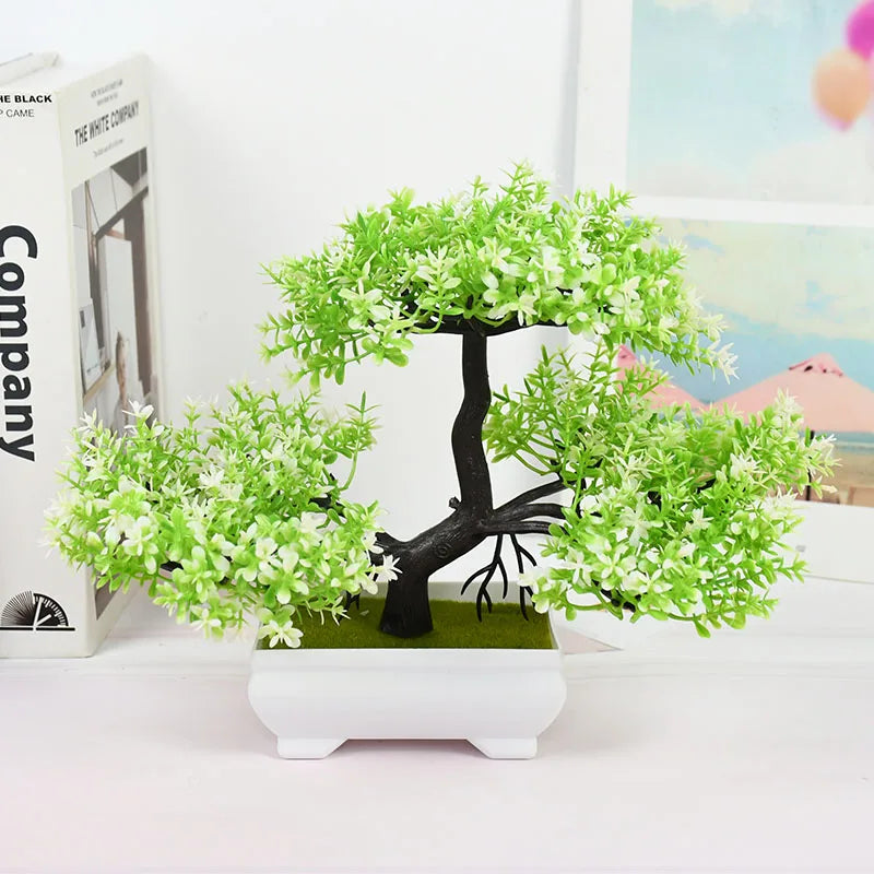 Artificial Bonsai Tree – Elegant Potted Ornament for Home and Garden Decor