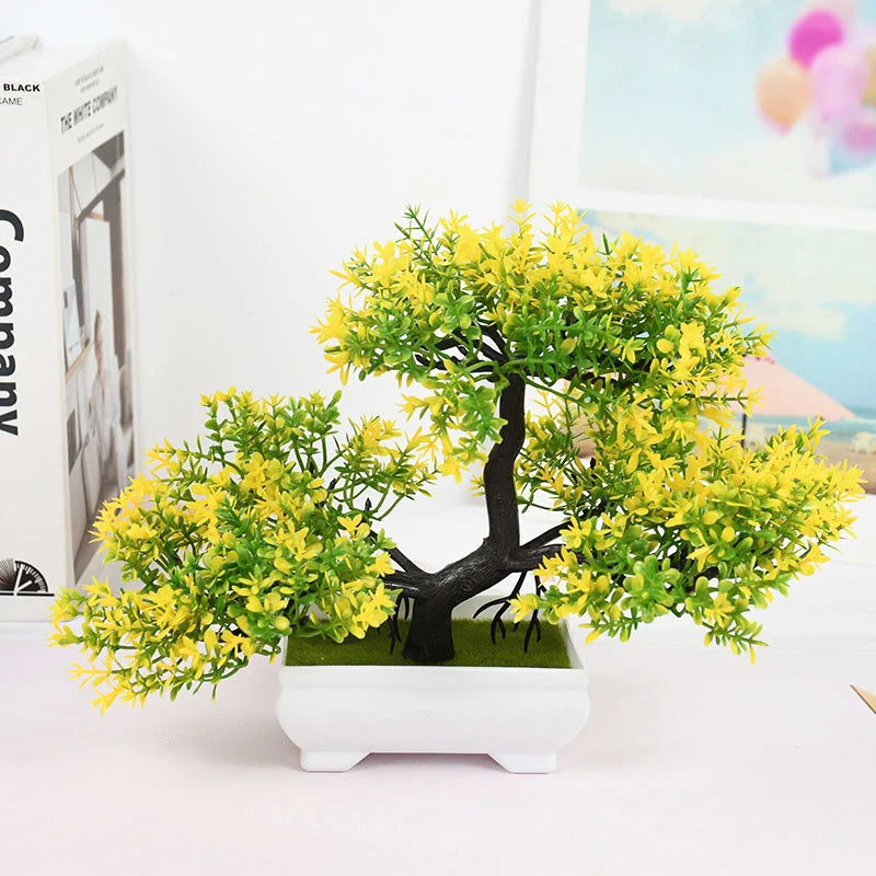 Artificial Bonsai Tree – Elegant Potted Ornament for Home and Garden Decor