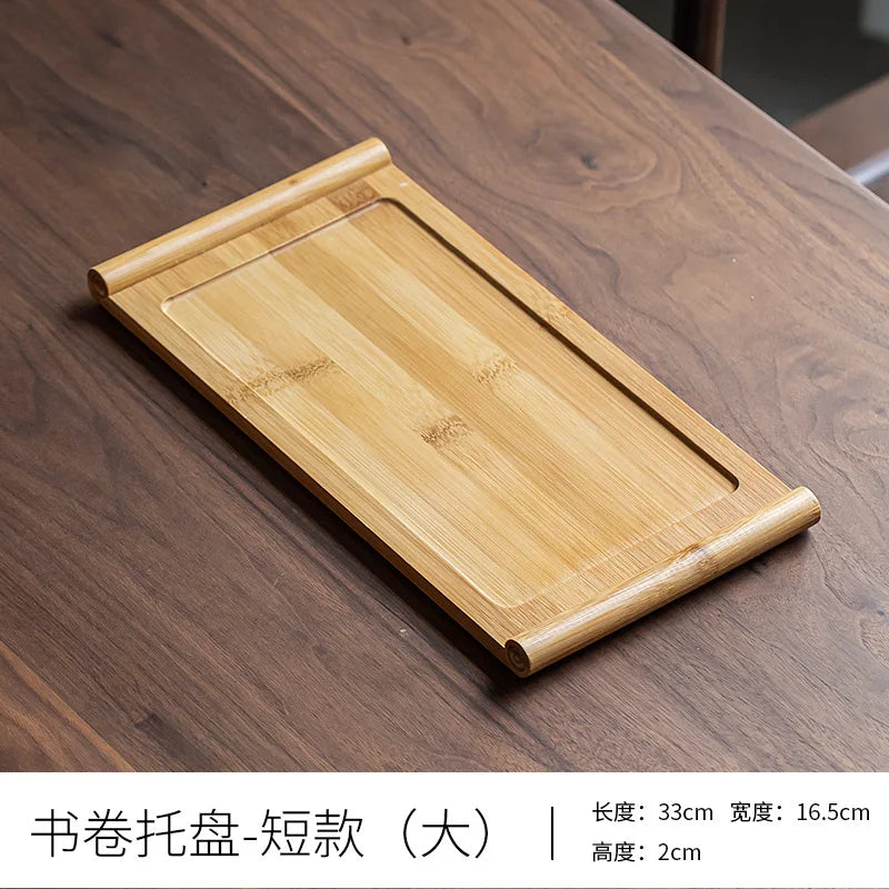 Rectangular Japanese Bamboo Tray – Versatile Home and Restaurant Serving Tray