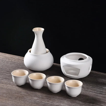 Ceramic Sake Set with Warmer – Complete Set for an Authentic Sake Experience