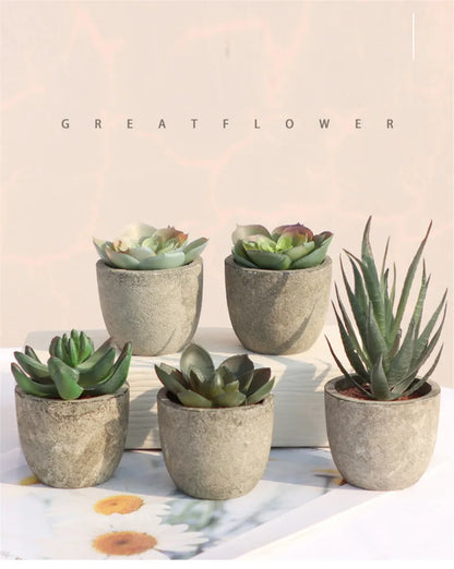 Mini Artificial Aloe Bonsai – Perfect for Home and Office Decor