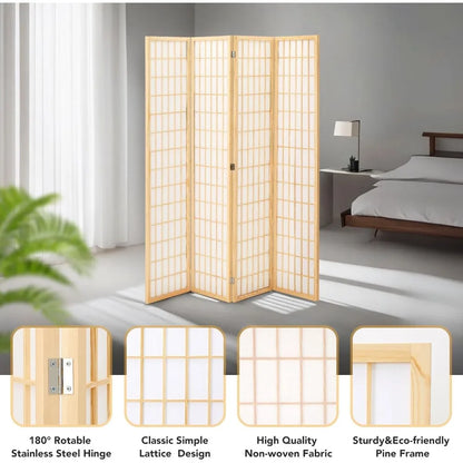 Elegant Japanese Style Shoji Screen Room Divider – Enhance Your Space