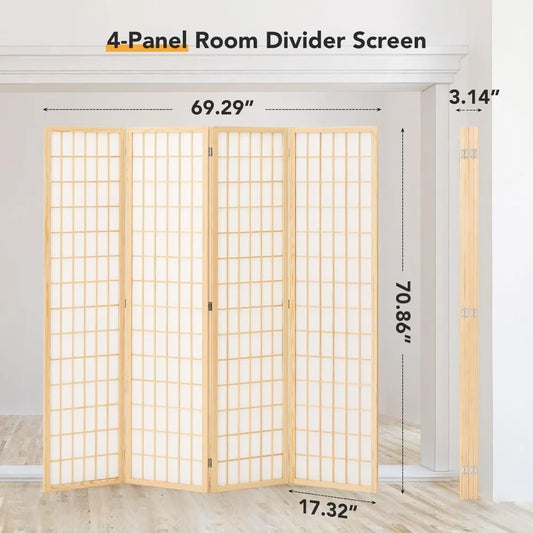 Elegant Japanese Style Shoji Screen Room Divider – Enhance Your Space