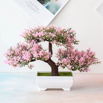 Artificial Bonsai Tree – Elegant Potted Ornament for Home and Garden Decor