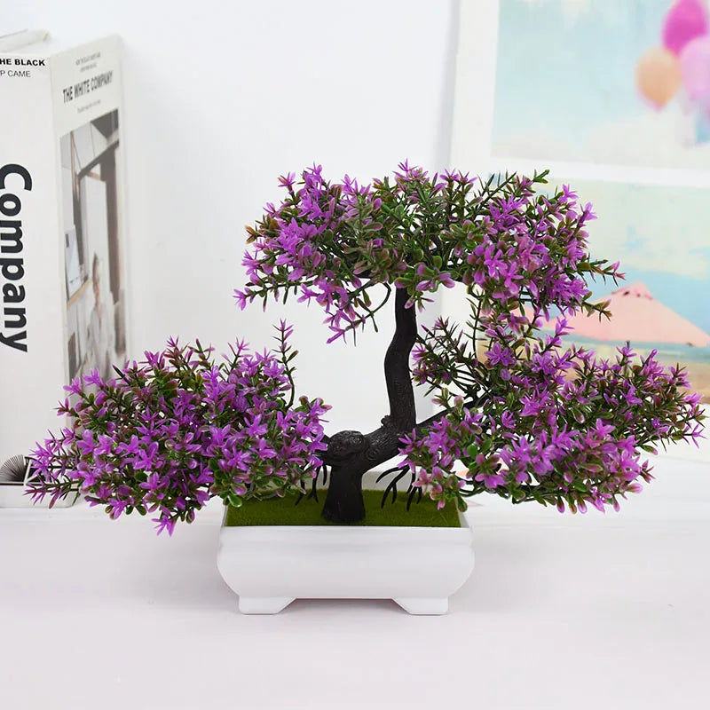 Artificial Bonsai Tree – Elegant Potted Ornament for Home and Garden Decor