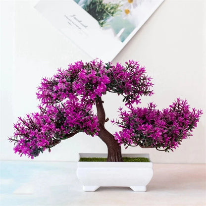 Artificial Bonsai Tree – Elegant Potted Ornament for Home and Garden Decor