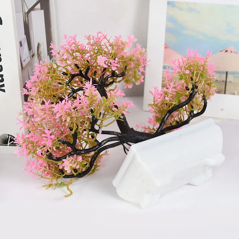 Artificial Bonsai Tree – Elegant Potted Ornament for Home and Garden Decor