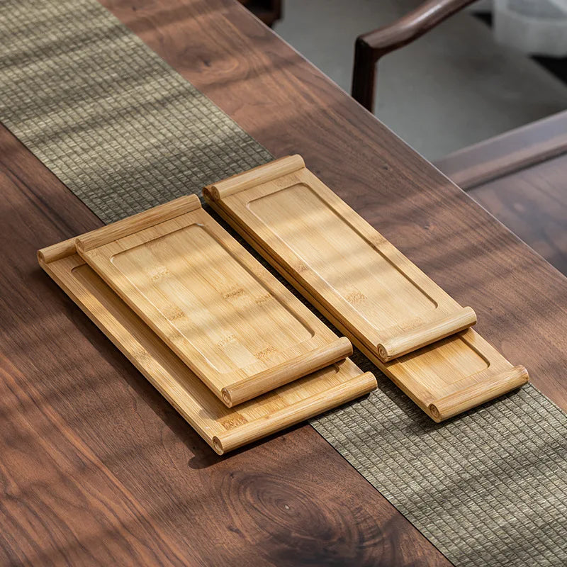 Rectangular Japanese Bamboo Tray – Versatile Home and Restaurant Serving Tray