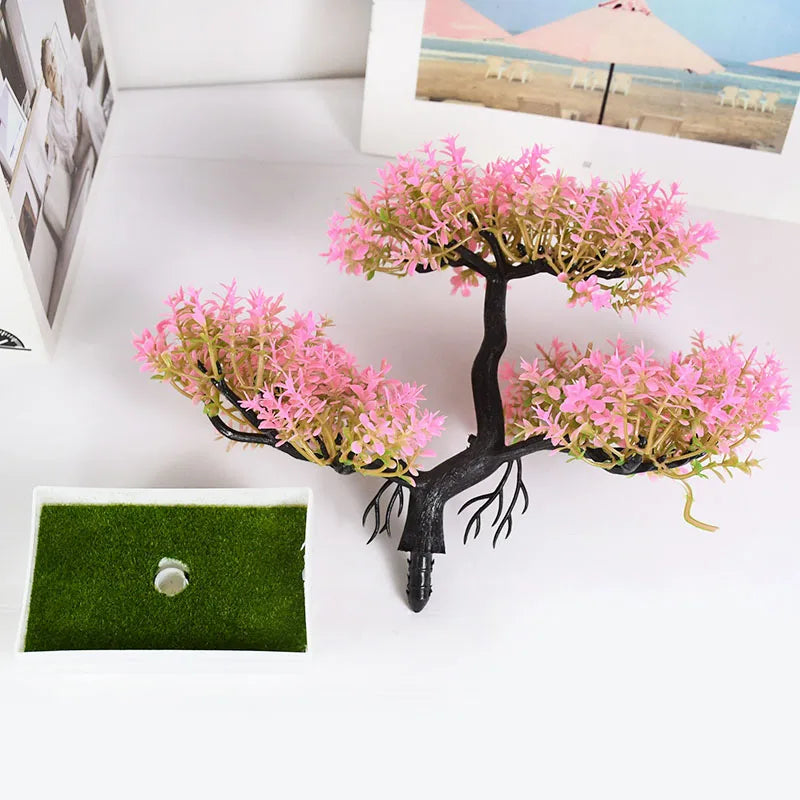 Artificial Bonsai Tree – Elegant Potted Ornament for Home and Garden Decor