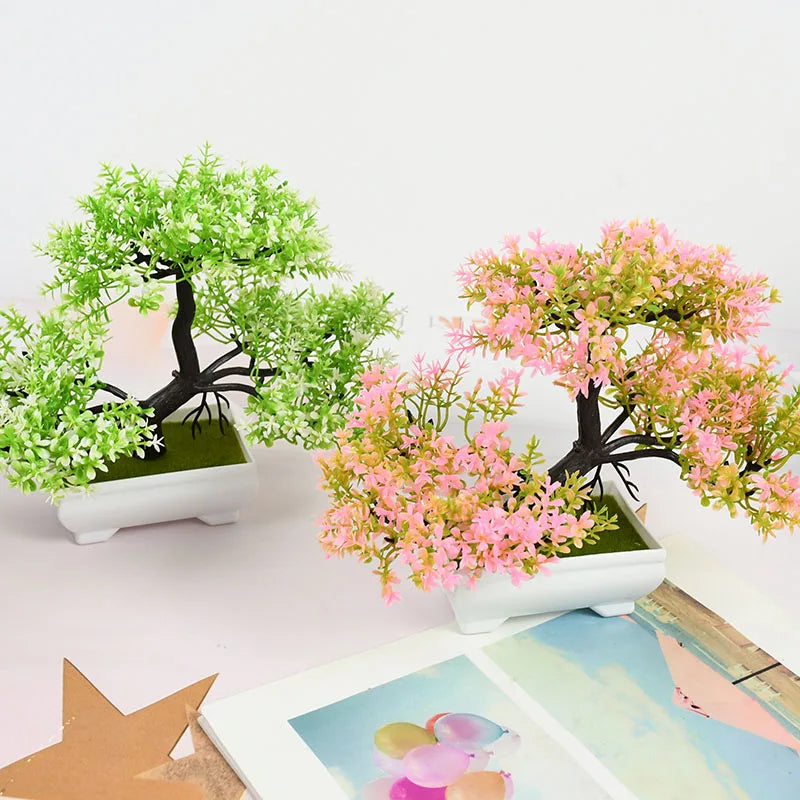 Artificial Bonsai Tree – Elegant Potted Ornament for Home and Garden Decor