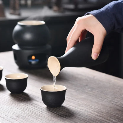 Ceramic Sake Set with Warmer – Complete Set for an Authentic Sake Experience