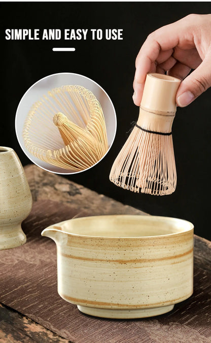 4PCS Japanese Matcha Tea Set – Authentic Tea Ceremony Tools