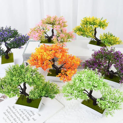 Artificial Bonsai Tree – Elegant Potted Ornament for Home and Garden Decor