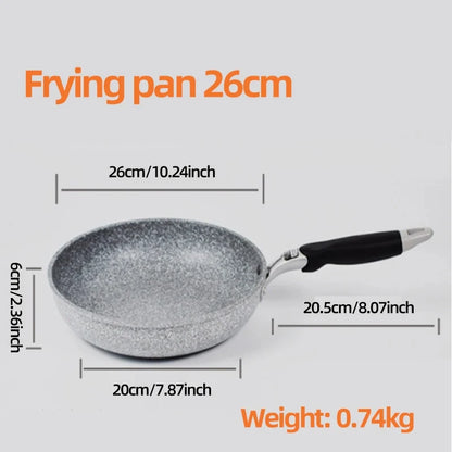 Durable Stone Frying Pan – Non-stick Wok and Skillet for Home Use