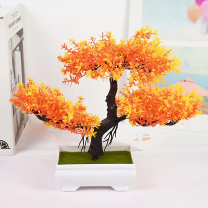 Artificial Bonsai Tree – Elegant Potted Ornament for Home and Garden Decor