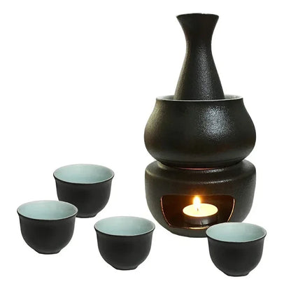 Ceramic Sake Set with Warmer – Complete Set for an Authentic Sake Experience