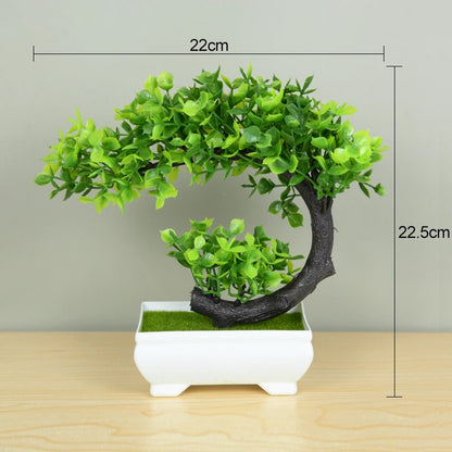 Artificial Bonsai Tree – Elegant Potted Ornament for Home and Garden Decor