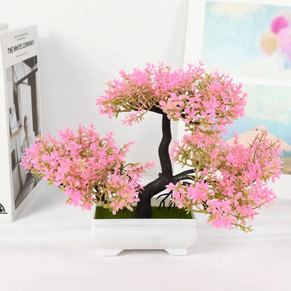 Artificial Bonsai Tree – Elegant Potted Ornament for Home and Garden Decor