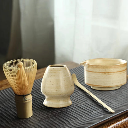 4PCS Japanese Matcha Tea Set – Authentic Tea Ceremony Tools