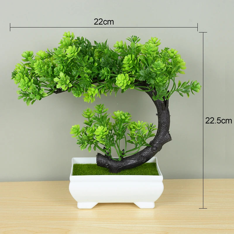 Artificial Bonsai Tree – Elegant Potted Ornament for Home and Garden Decor