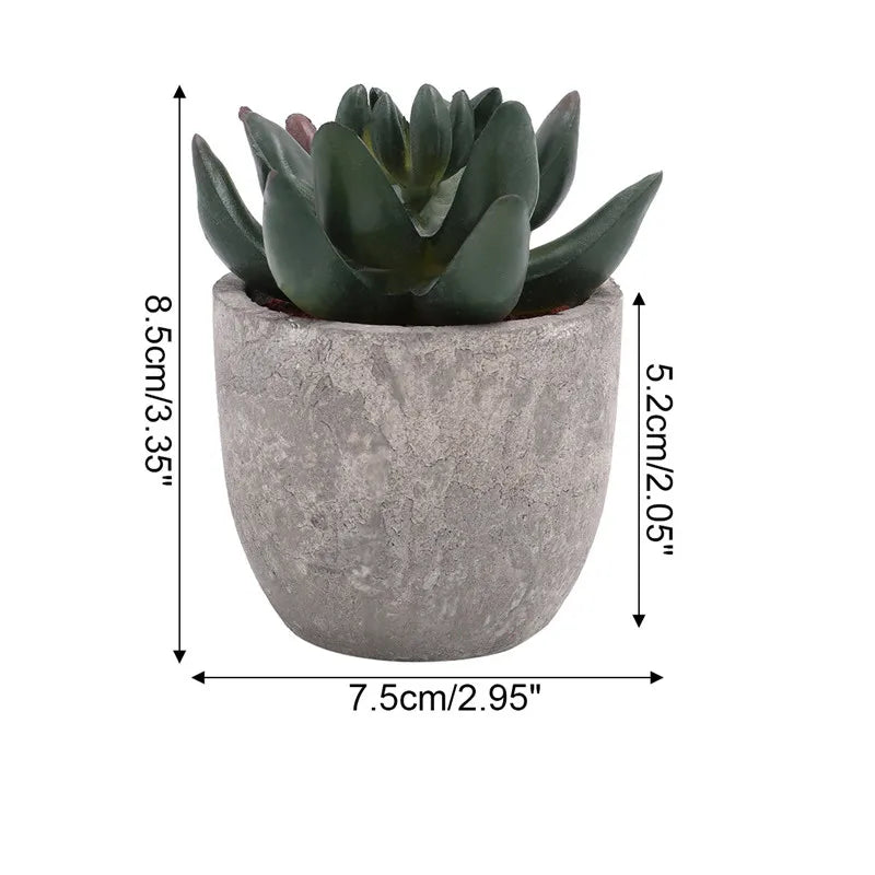 Mini Artificial Aloe Bonsai – Perfect for Home and Office Decor