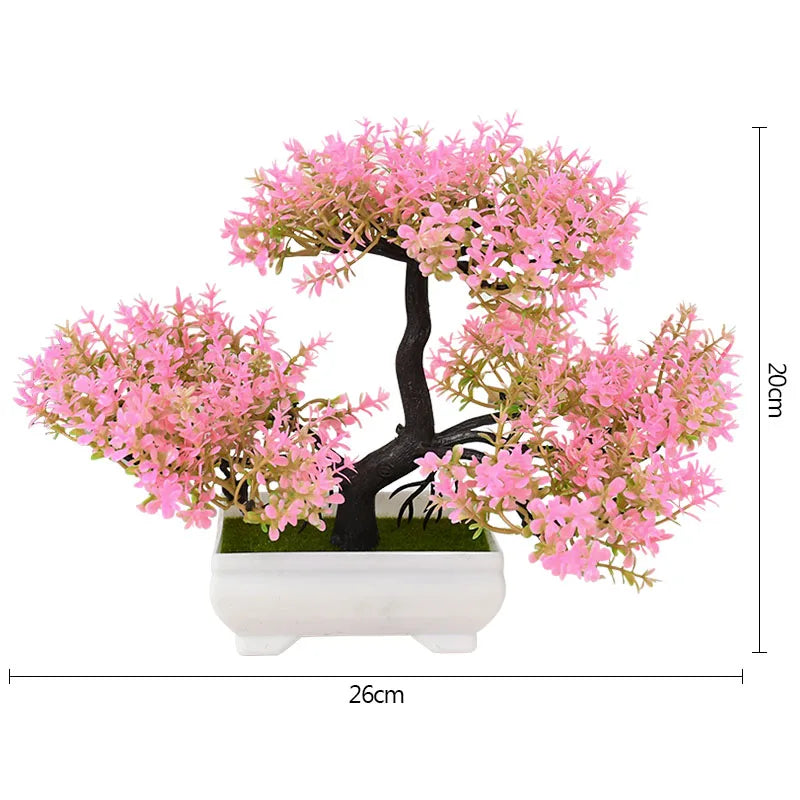 Artificial Bonsai Tree – Elegant Potted Ornament for Home and Garden Decor