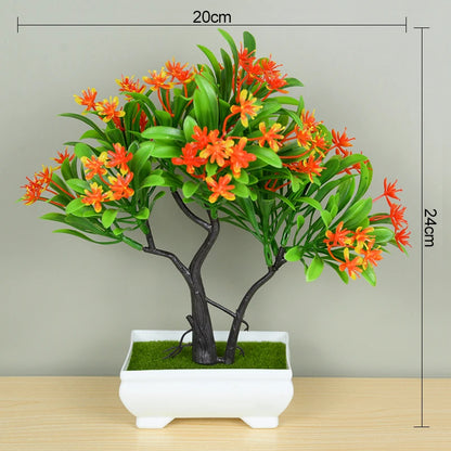 Artificial Bonsai Tree – Elegant Potted Ornament for Home and Garden Decor