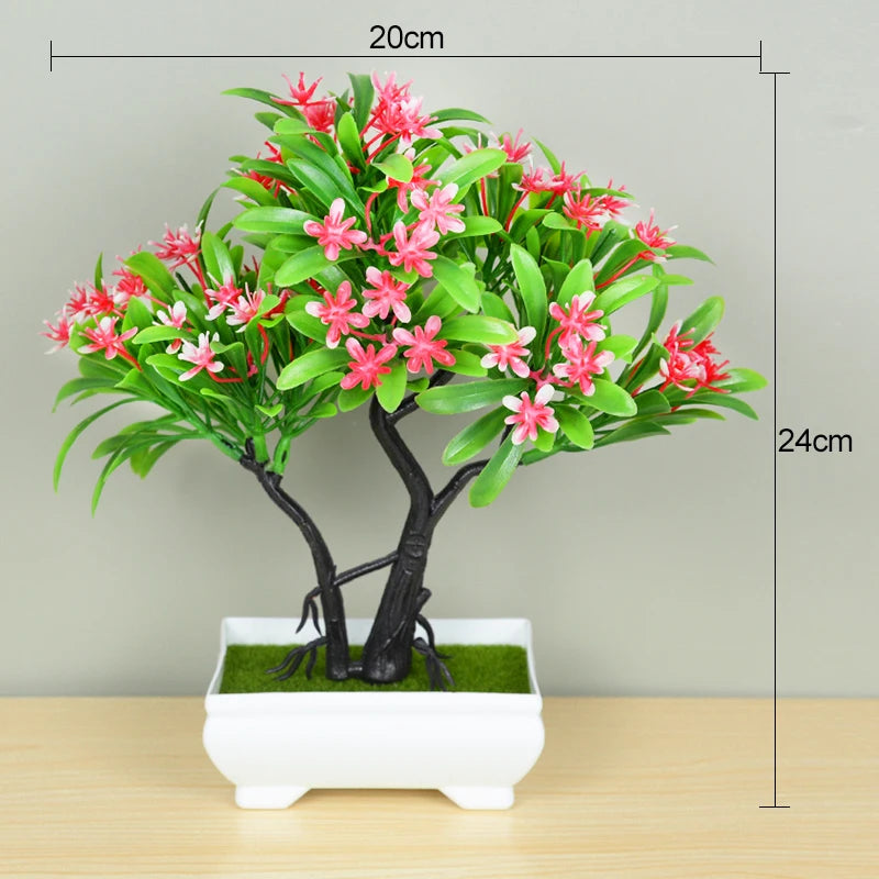 Artificial Bonsai Tree – Elegant Potted Ornament for Home and Garden Decor