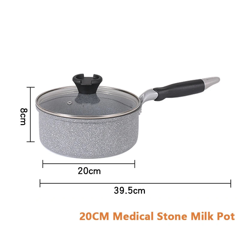 Durable Stone Frying Pan – Non-stick Wok and Skillet for Home Use