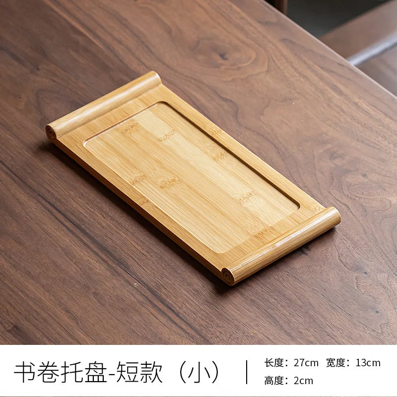 Rectangular Japanese Bamboo Tray – Versatile Home and Restaurant Serving Tray