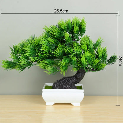 Artificial Bonsai Tree – Elegant Potted Ornament for Home and Garden Decor